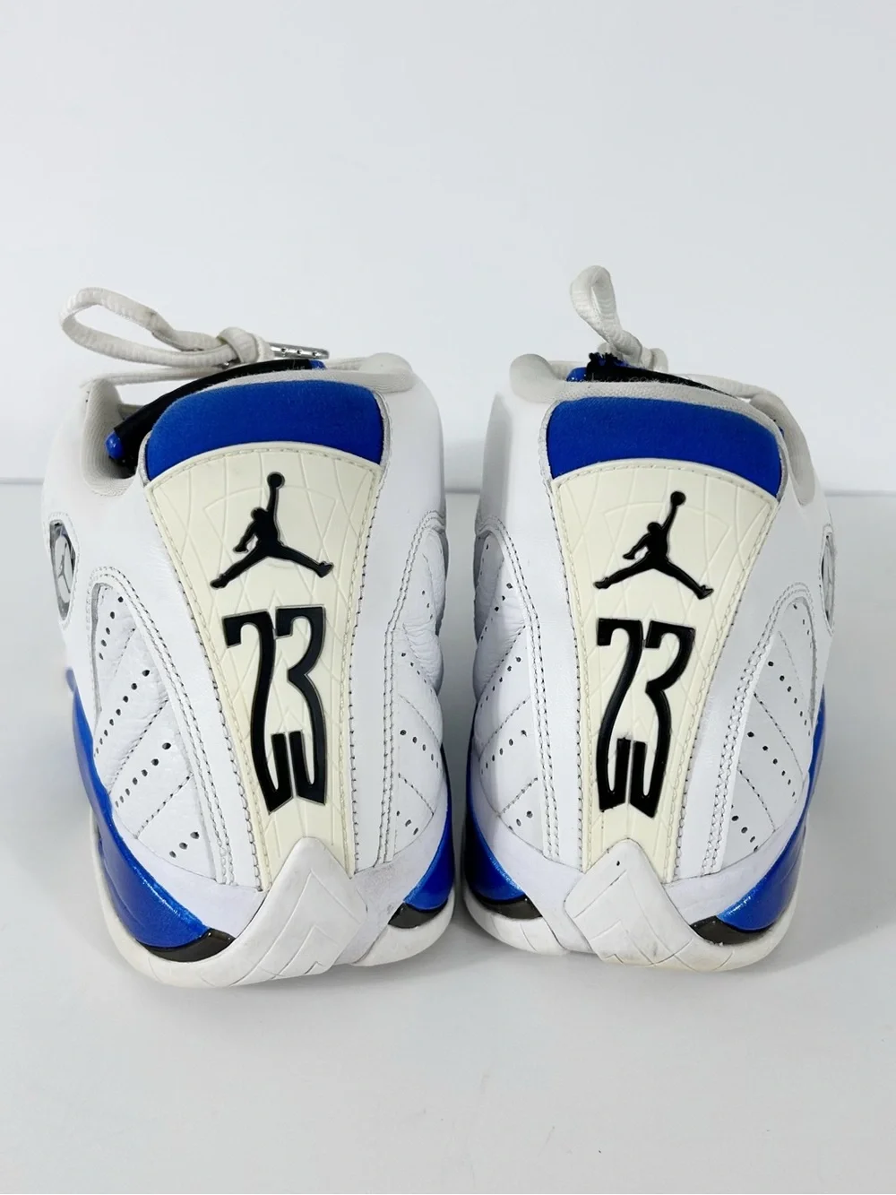 Nike Air Jordan 14 Retro Hyper Royal White 487471 104 Men's Size 9.5